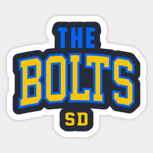 Throwback The Bolts Football SD Sticker